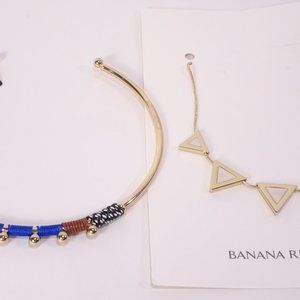 Banana Republic Collar Necklace Triangle Enamel Necklace 120